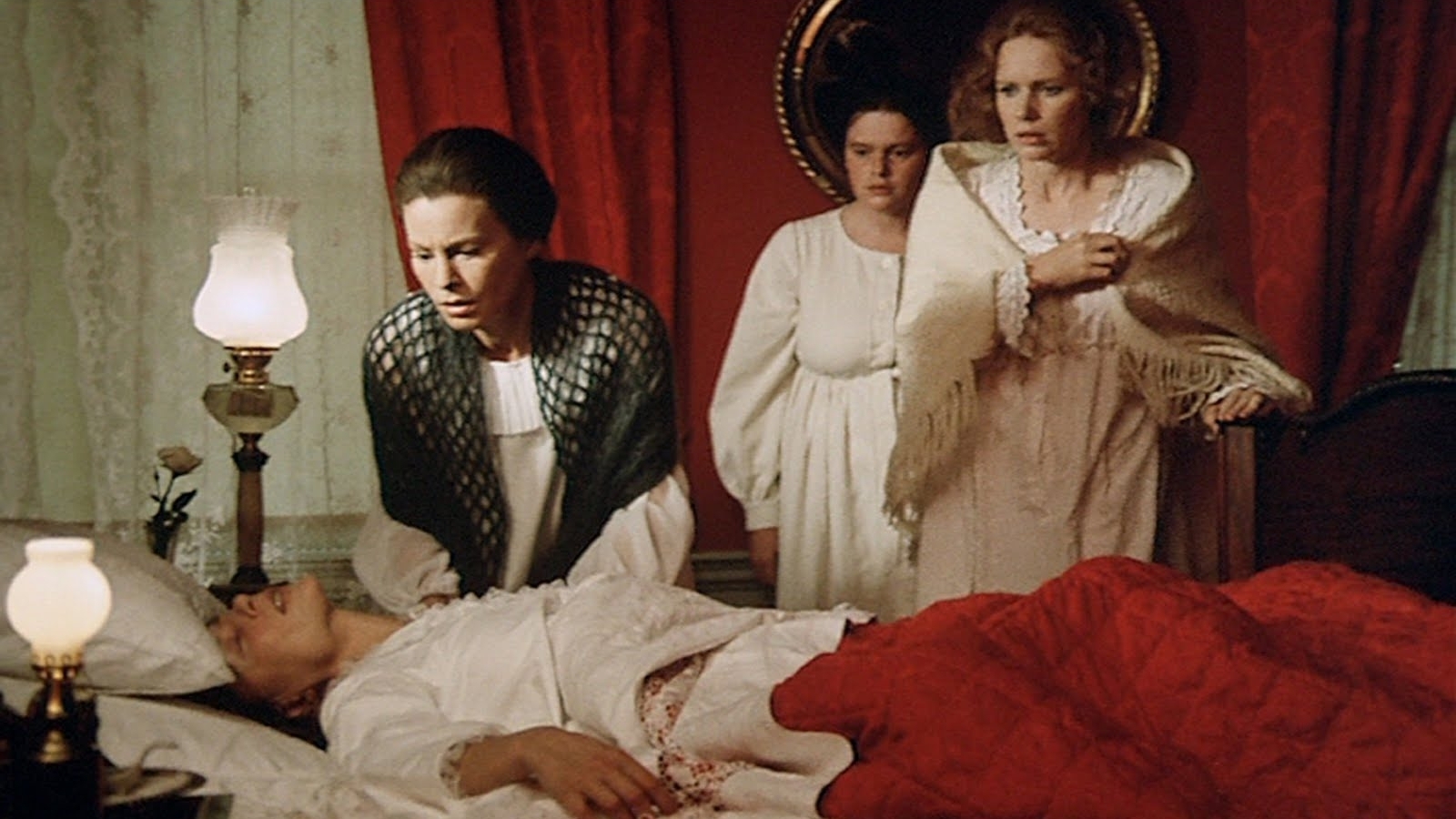 Cries And Whispers, Ingmar Bergman films, color red in film, Swedish directors, Liv Ullmann films, film Cinematography, sven nykvist cinematography, film art department